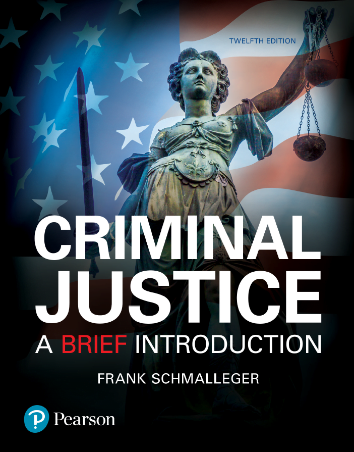 Cover of book called "Criminal Justice A Brief Introduction"